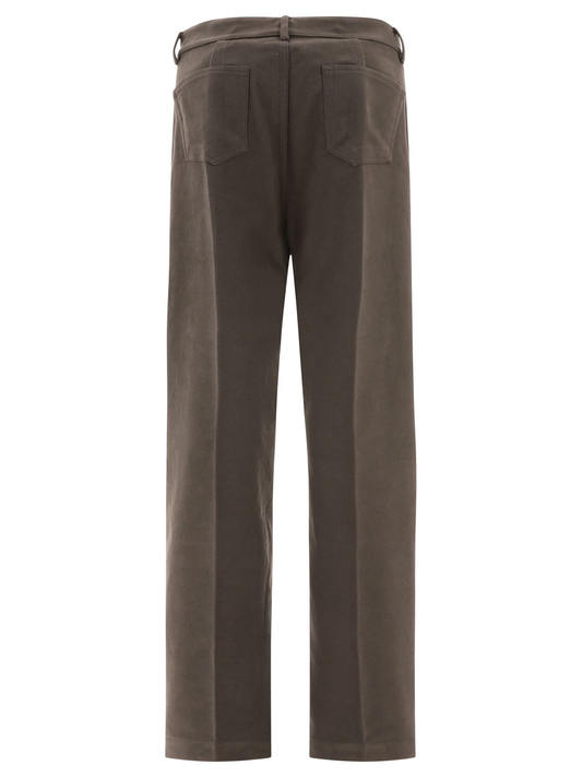 Geth straight-leg cotton trousers