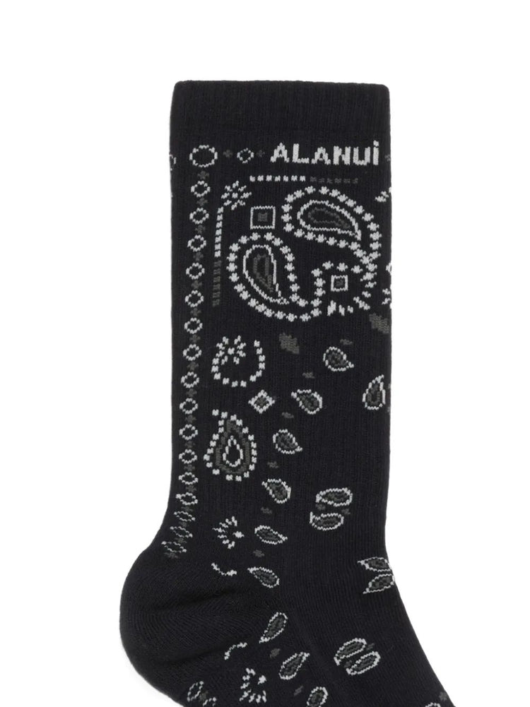 BANDANA SOCKS CHARCOAL/MULTICOLOR