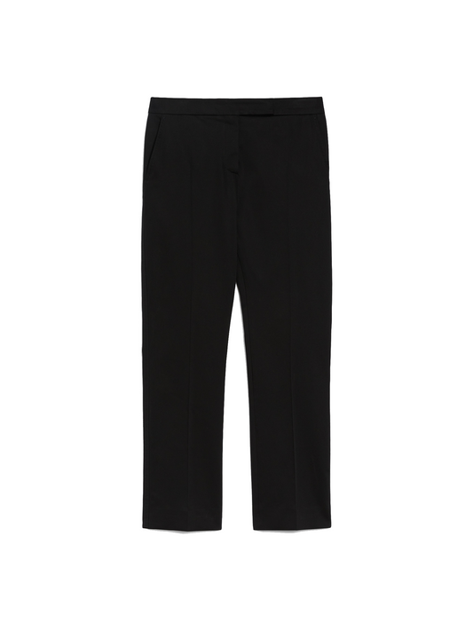 Okra cotton satin trousers