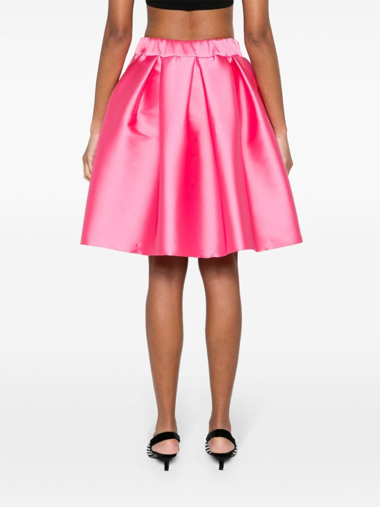 pleated full skirt