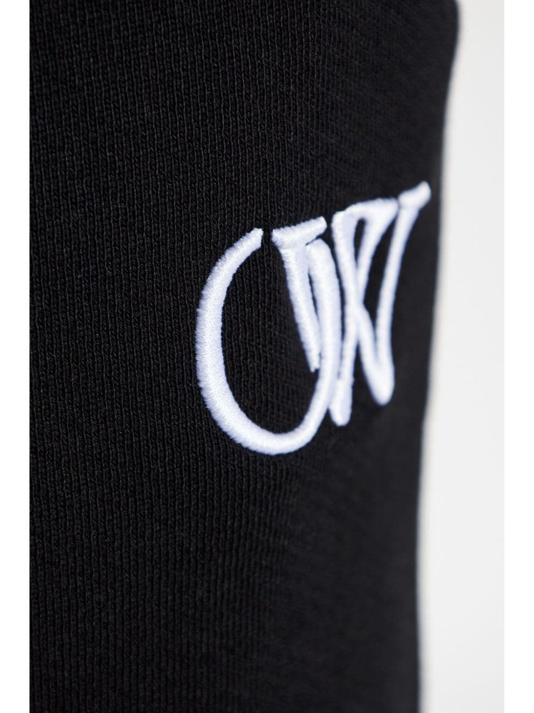 EMBR OW CUFF SWEATPANTS BLACK - WHITE