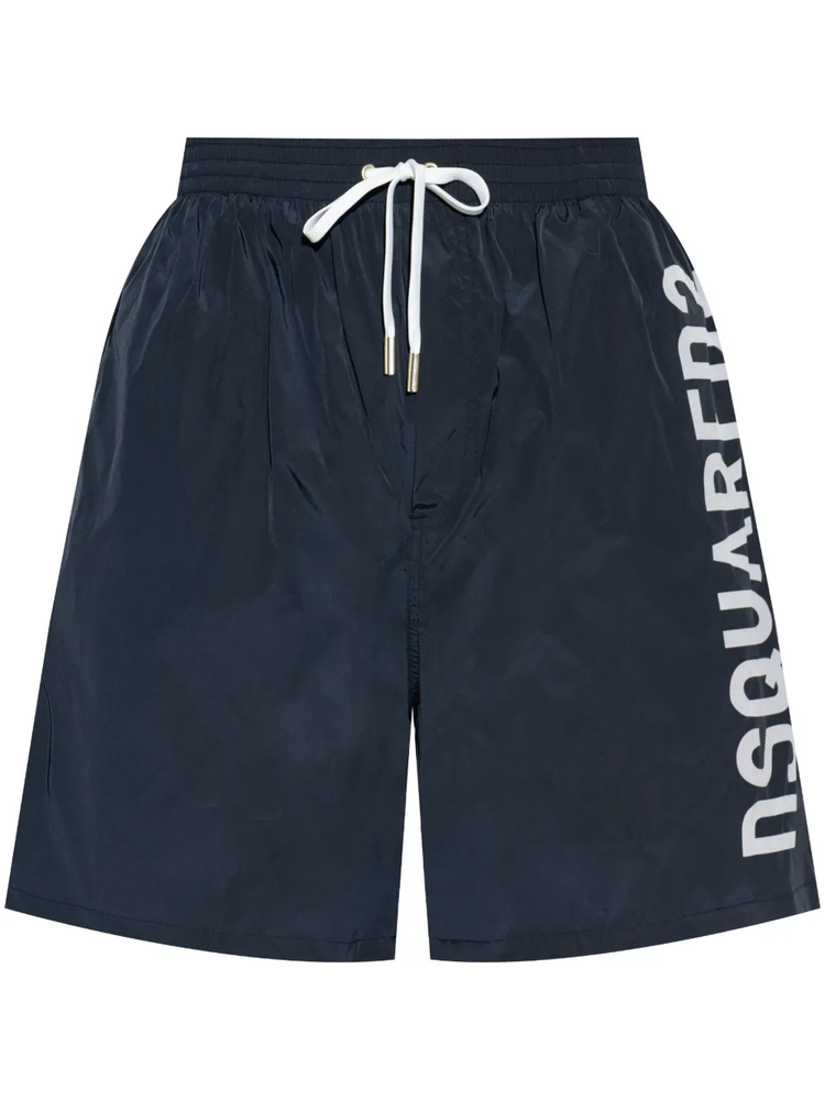 logo-print swim shorts