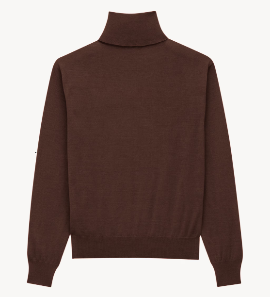 PULL COL ROULE CACHEMIRE LAINE