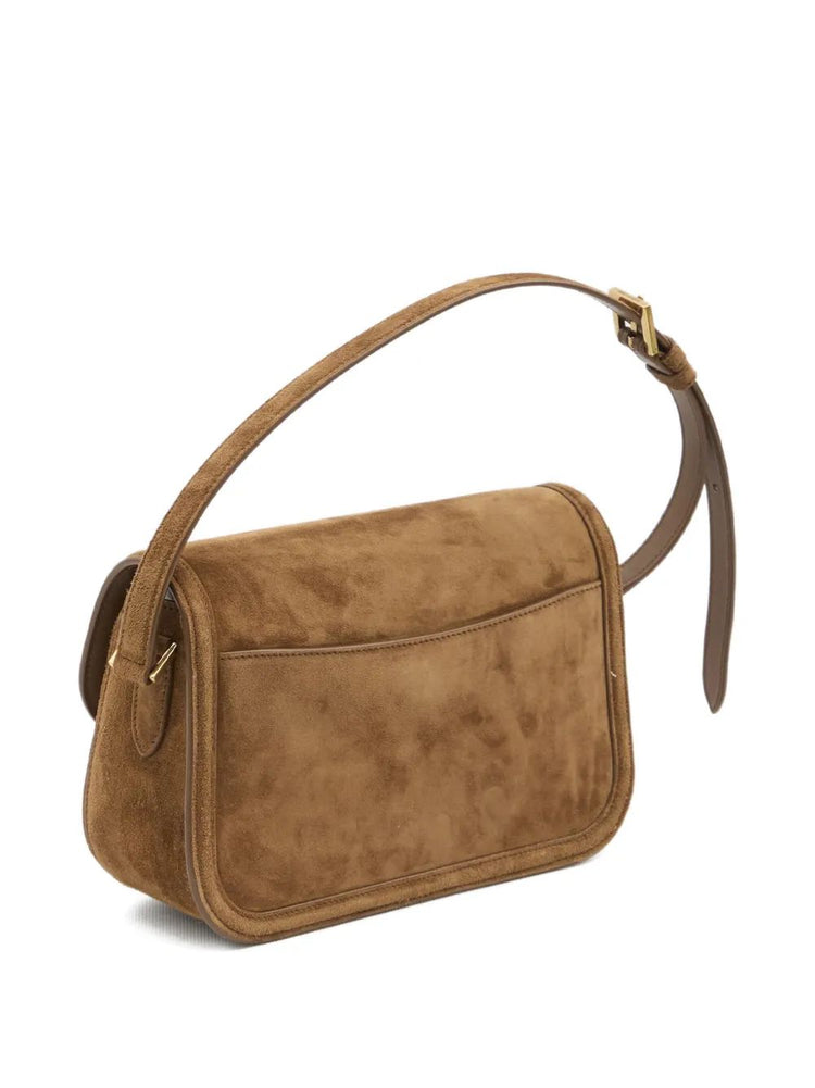 YSL BO MNG M SOLF SUEDE SATIN