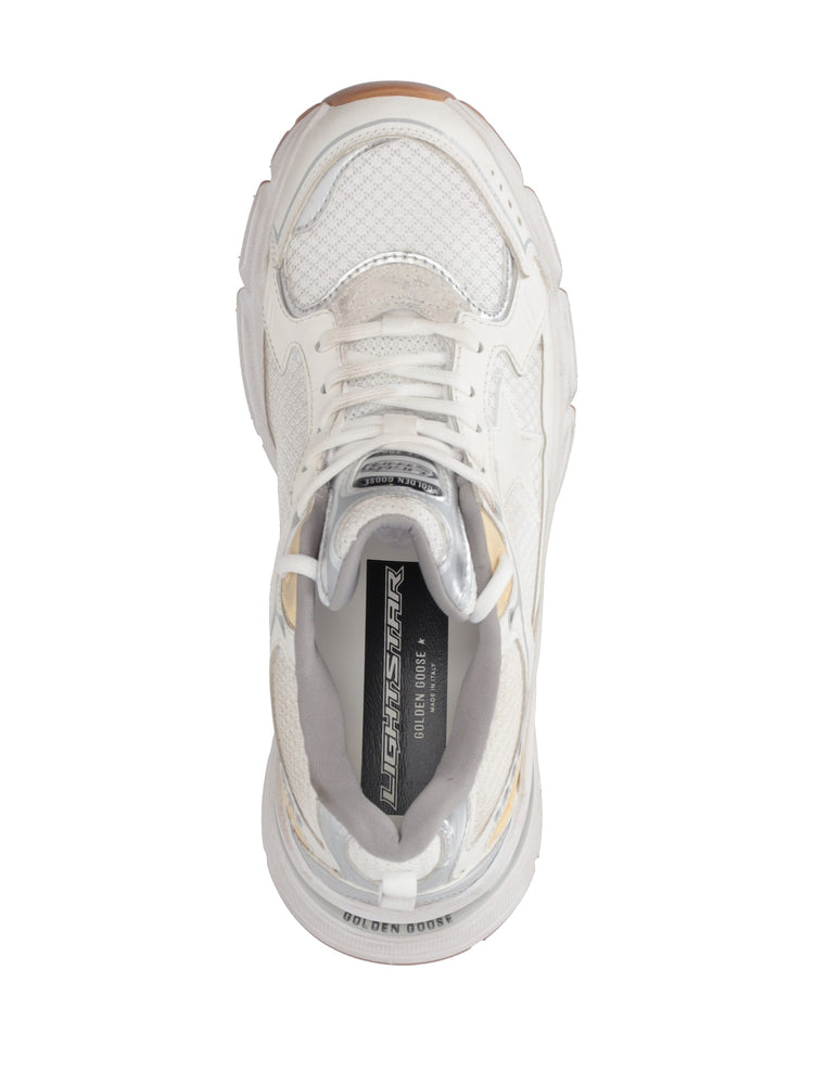 LIGHTSTAR LEATHER NET AND SUEDE UPPER TPU STAR NET HEEL AND SPUR