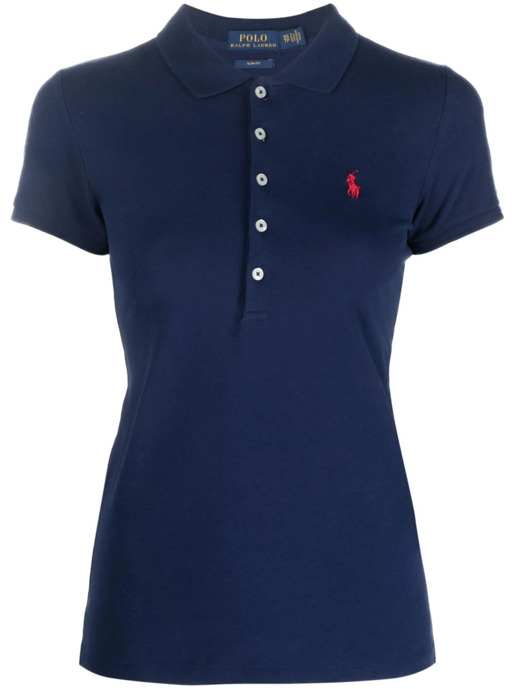 Julie logo-embroidered polo shirt