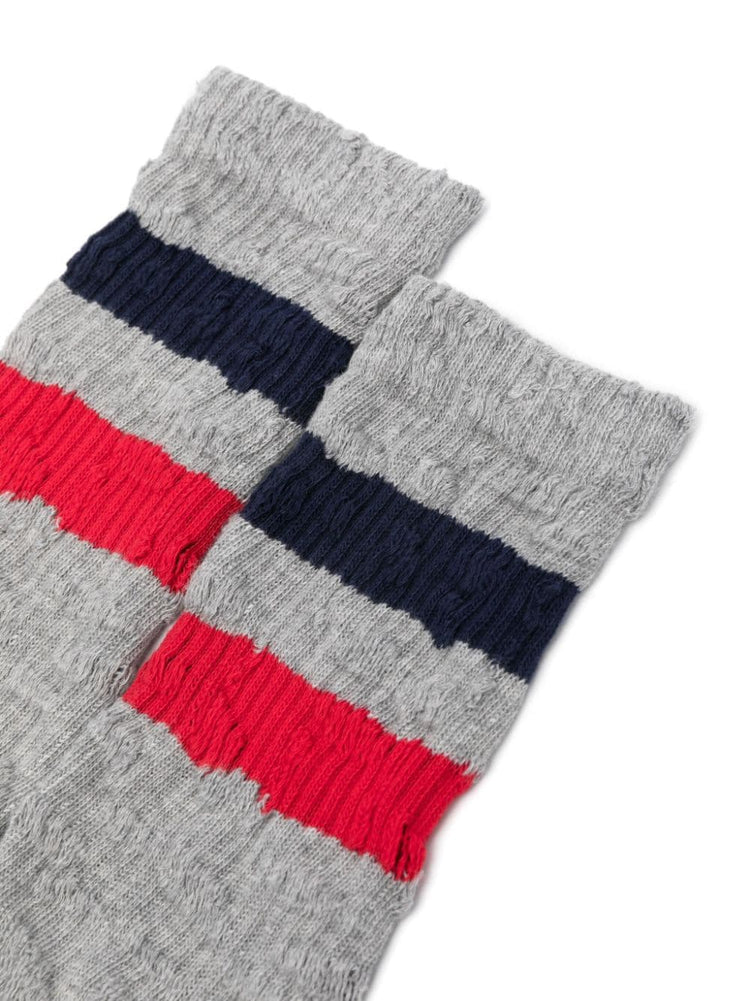 stripe-detailing ribbed ankles