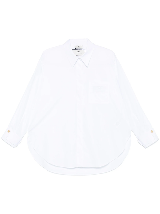 embroidered poplin shirt