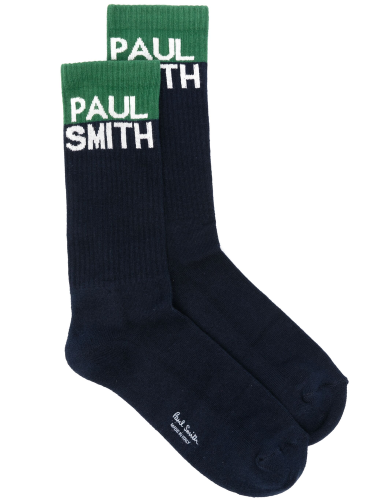 intarsia-logo socks