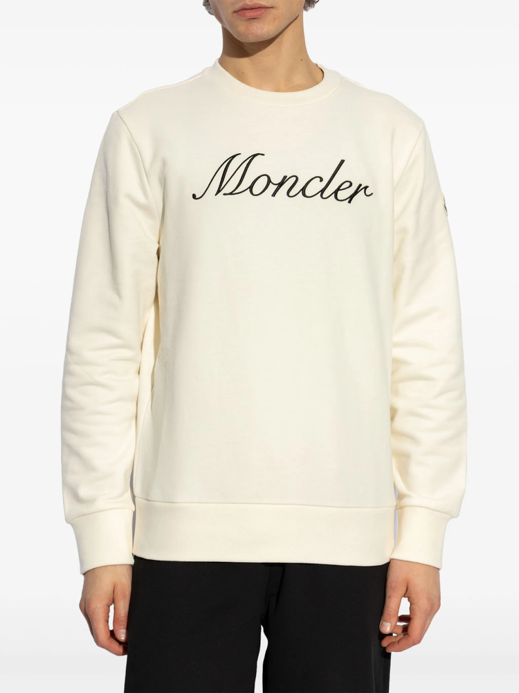 logo-embroidered sweatshirt
