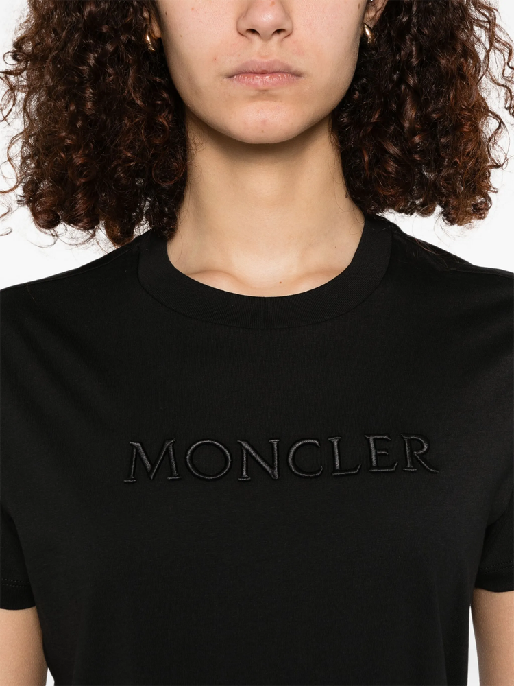 logo-embroidered cotton T-shirt