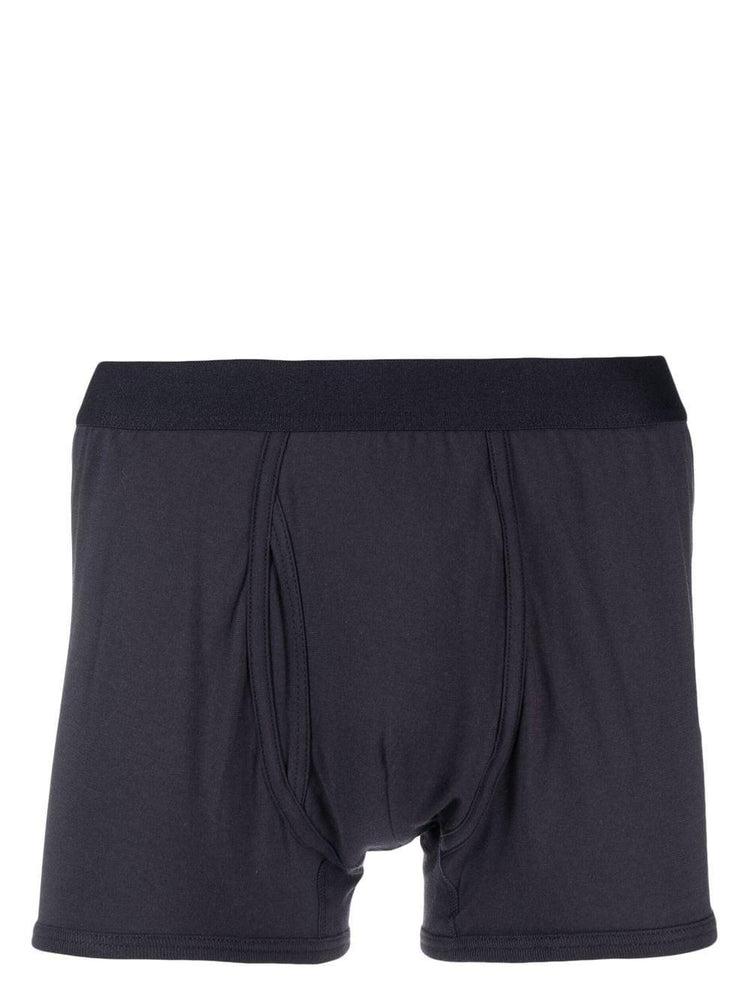 melange-jersey cotton boxers