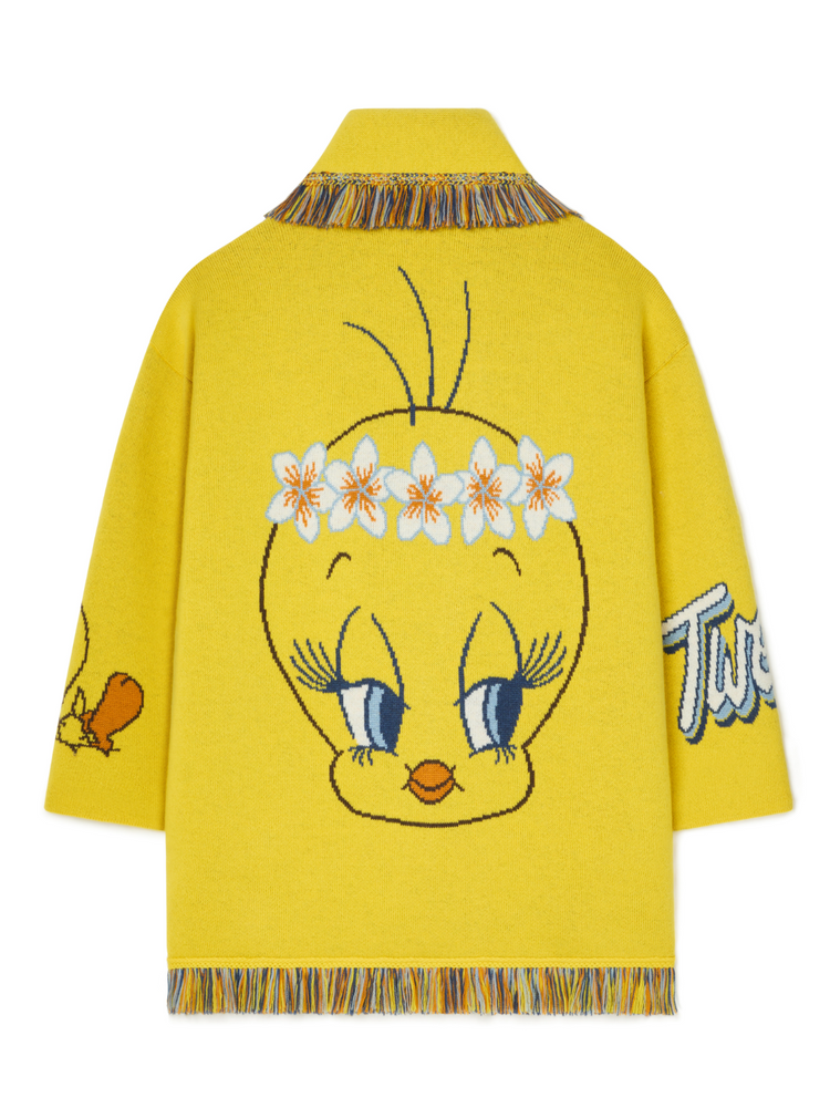HULA TWEETY CARDIGAN YELLOW/MULTICOLOR