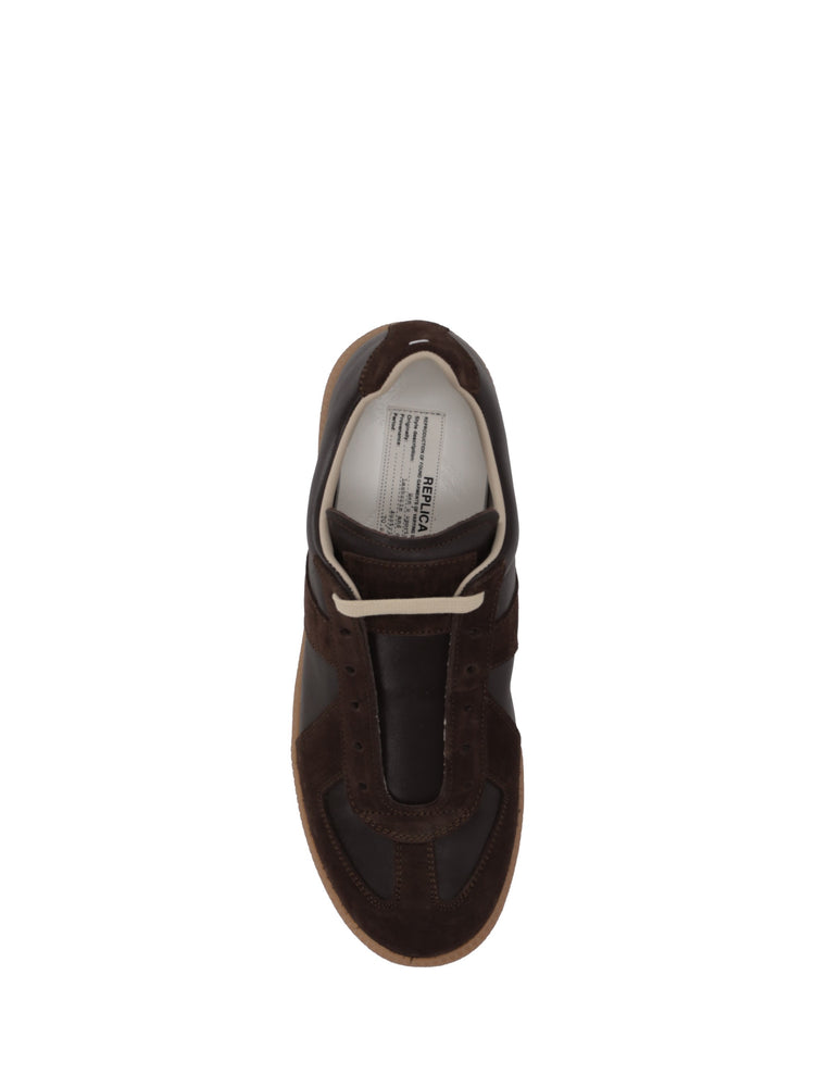 Replica low-top leather sneakers