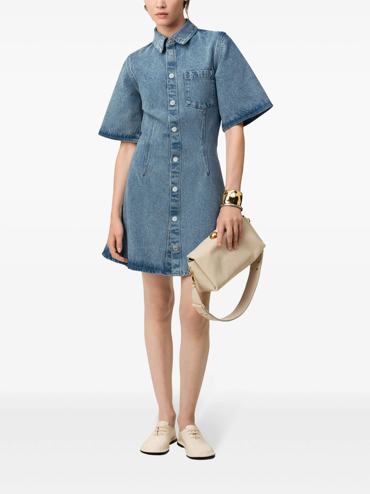 denim shirtdress