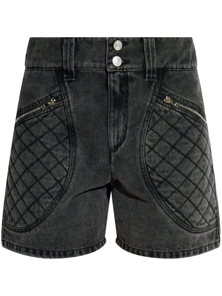 Candice high-rise denim shorts