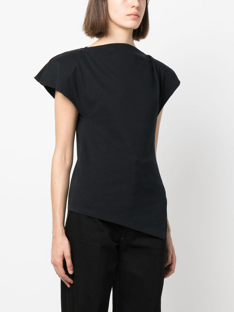 Sebani padded asymmetric T-shirt