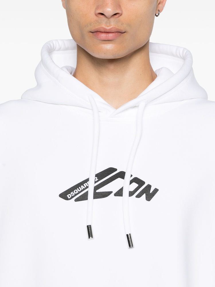 D2 logo-print hoodie