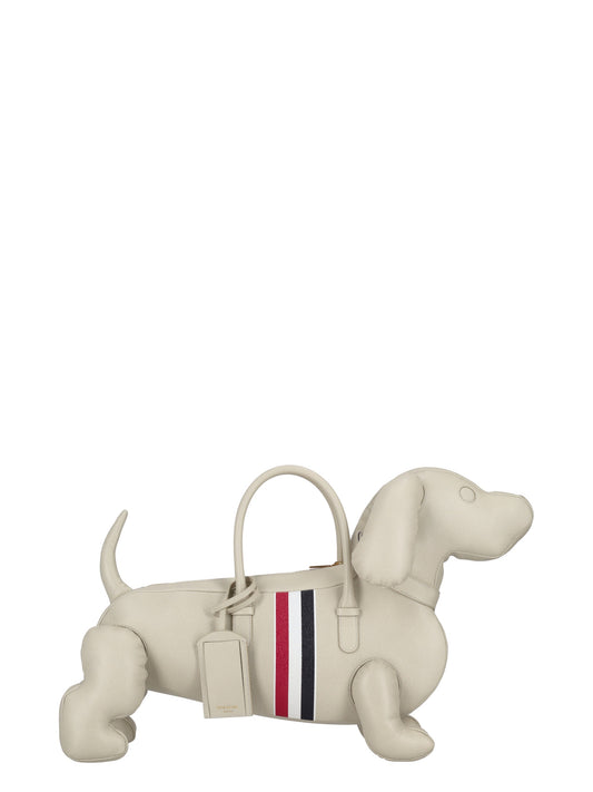 HECTOR BAG W/ RWB STRIPE IN PEBBLE GRAIN LEATHER