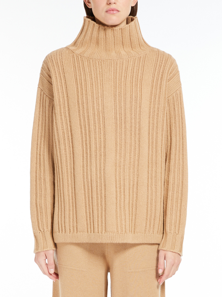 Vitalba wool and cashmere polo-neck jumper