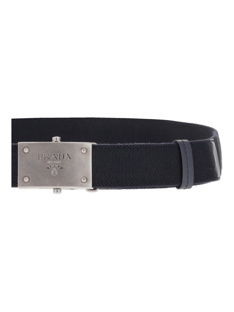 PRADA logo-buckle belt