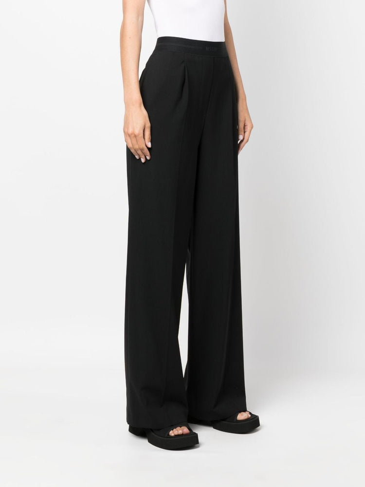 MSGM wide-leg high-waist trousers