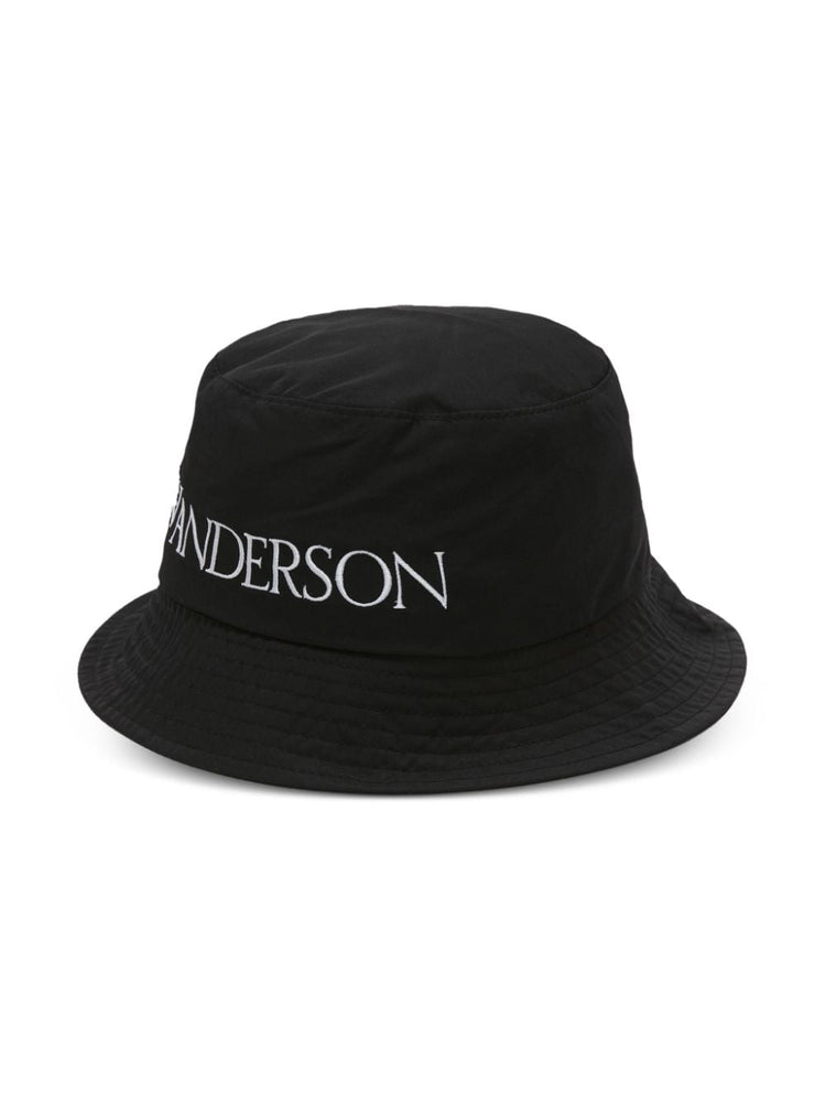 logo-embroidered tonal-stitching bucket hat