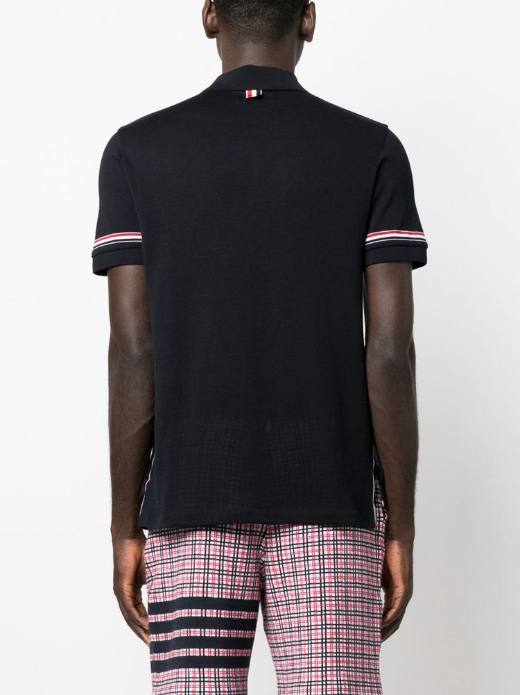 RWB-stripe polo shirt