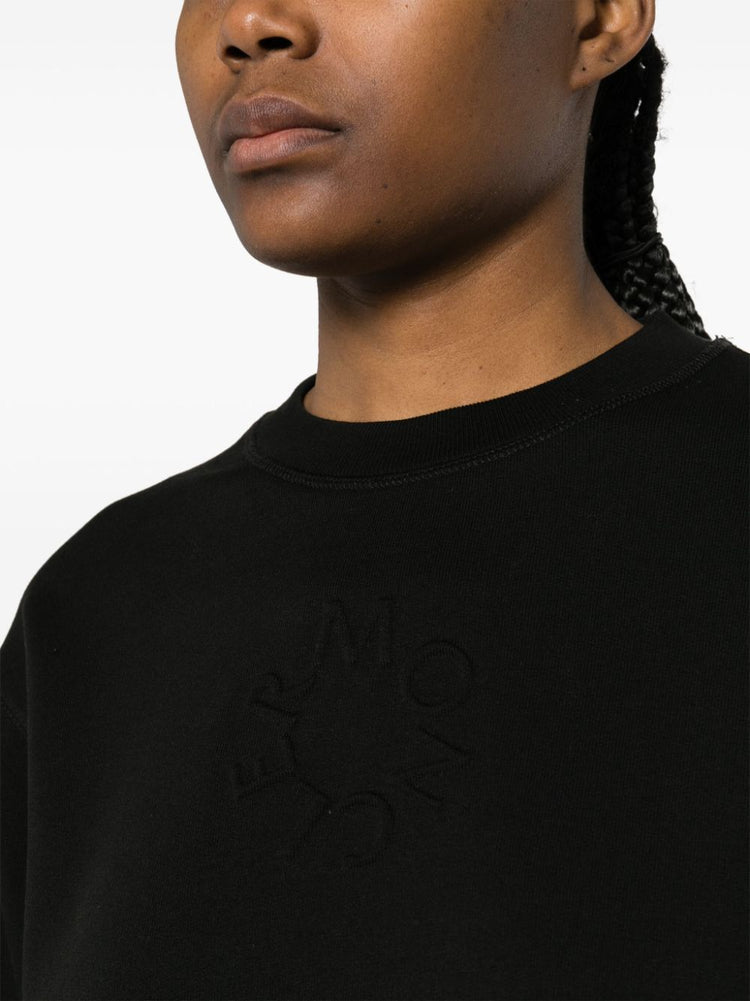 embossed-logo cotton sweatshirt