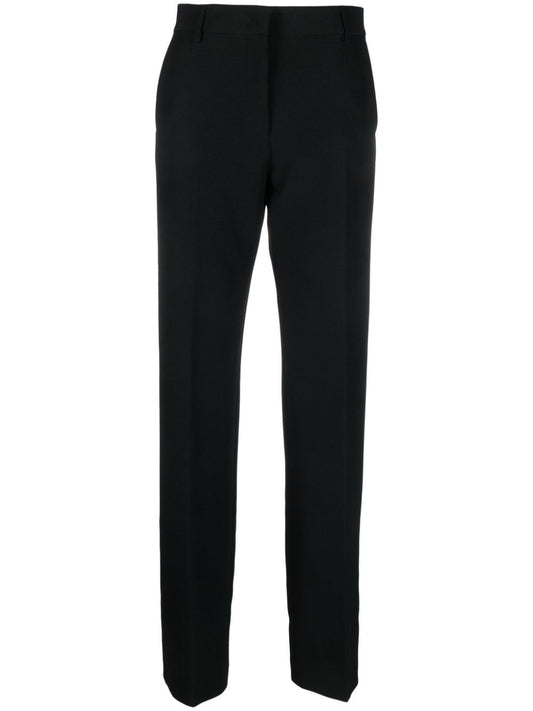 tailored straight-leg trousers