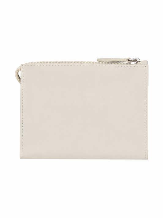 minimal leather make-up bag