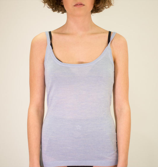 LA ROSE tank cash/silk LIGHT PINK