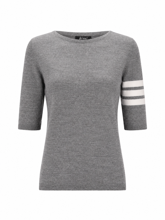 LA ROSE 3/4 merino wool knitwear