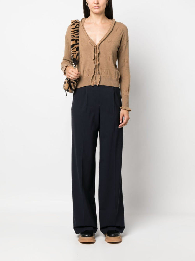 MSGM wide-leg high-waist trousers