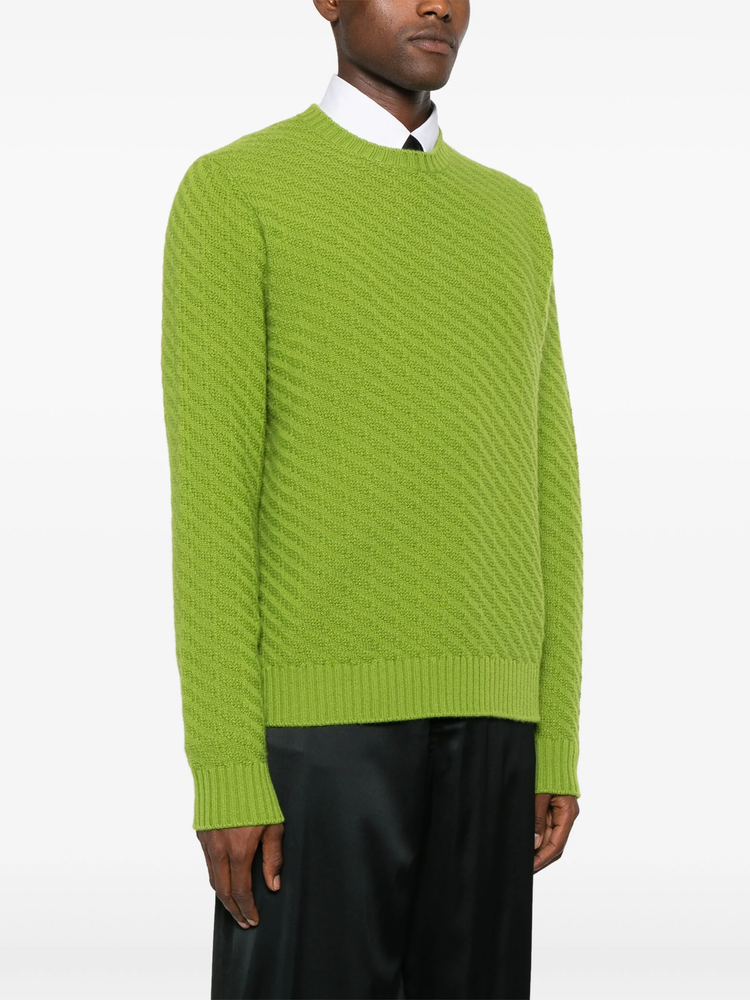 ribbed-knit jumper