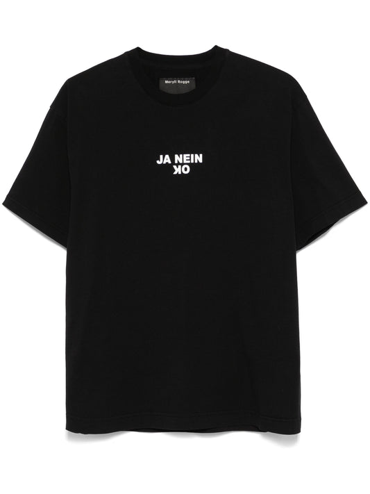 Ja Nein OK fitted t-shirt