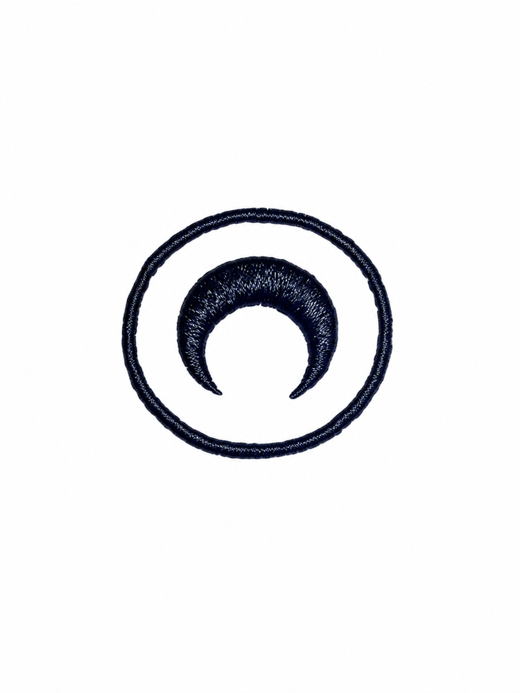 MOON LOGO RIBBED JERSEY CROPPED TANK TOP
