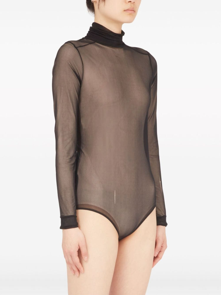 four-stitch sheer bodysuit