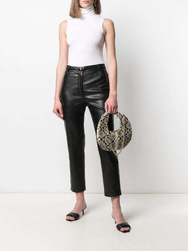 roll-neck sleeveless bodysuit