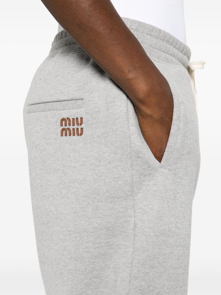 logo-patch track pants