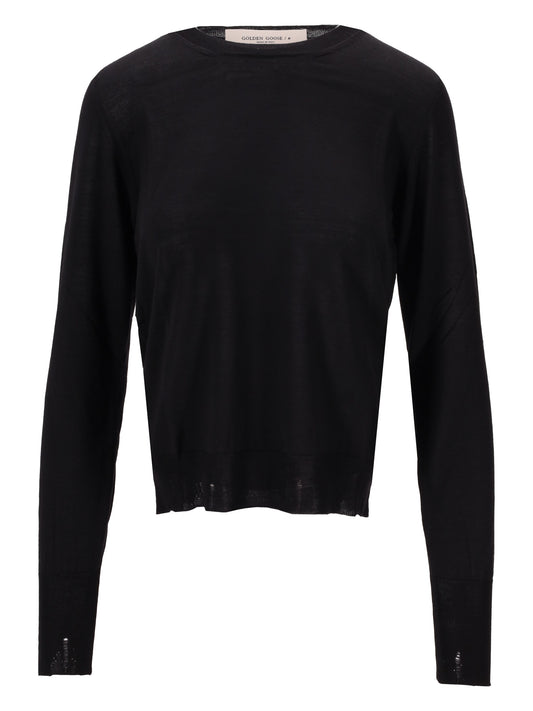 GOLDEN W'S REGULAR KNIT CREW NECK LIGHT WOOL MERINO