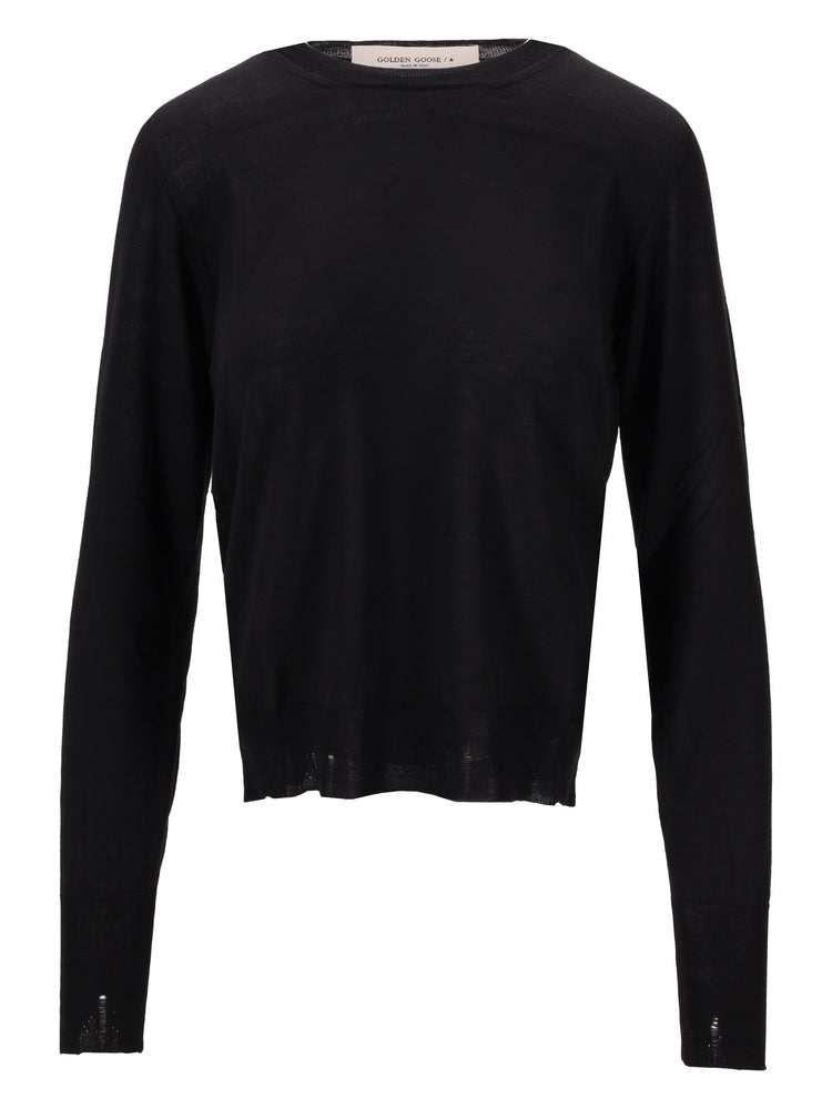 GOLDEN W'S REGULAR KNIT CREW NECK LIGHT WOOL MERINO