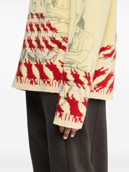 PRINT JACQUARD JUMPER