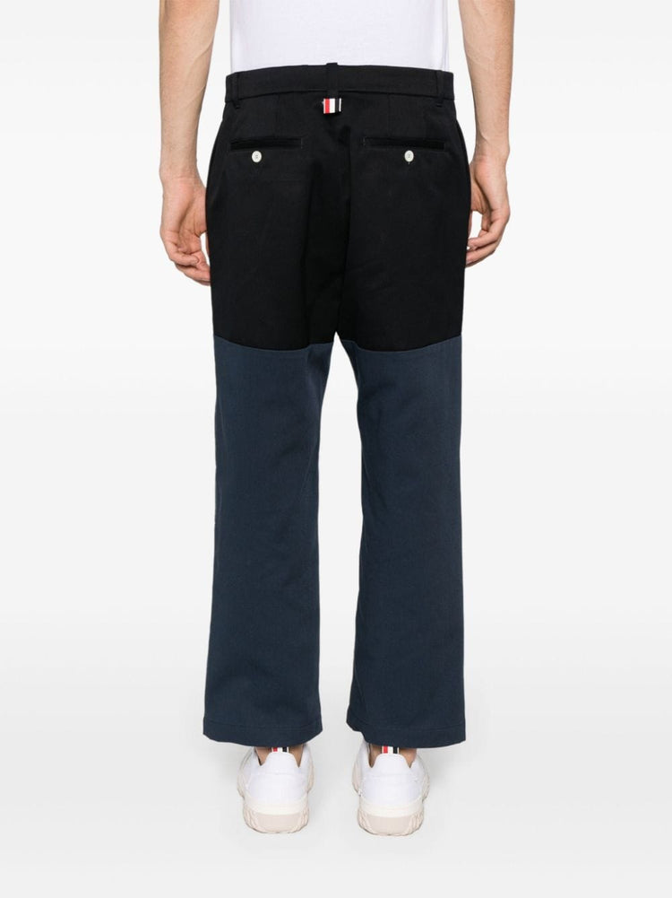 Unconstructed Combo straight-leg trousers