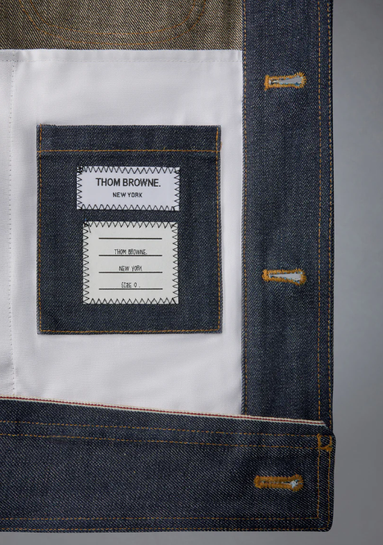 BACKSTRAP UTILITY JACKET (22") IN JAPANESE SELVEDGE DENIM