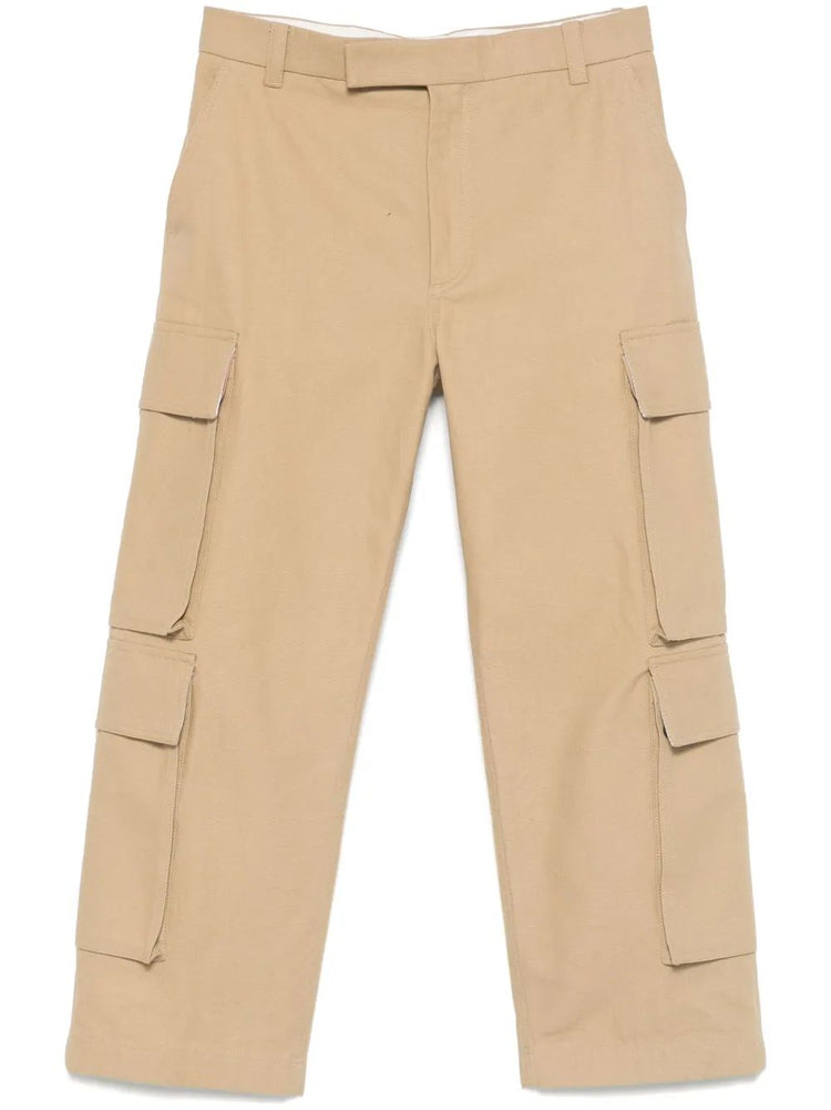 UTILITY CHINO CARGO TROUSER IN WASHED COTTON CANVAS
