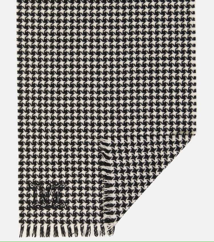 Stola houndstooth cashmere stole