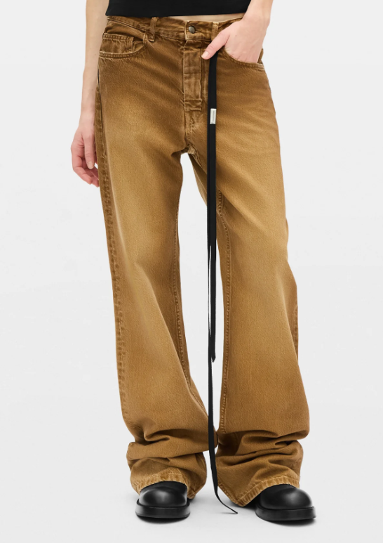 GENOVEVA 5-POCKETS RELAXED FLARED TROUSERS SUNFADE