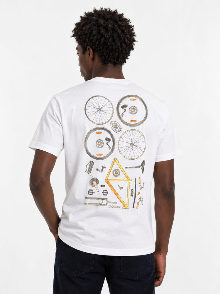 MENS REG FIT T SHIRT BIKE PARTS