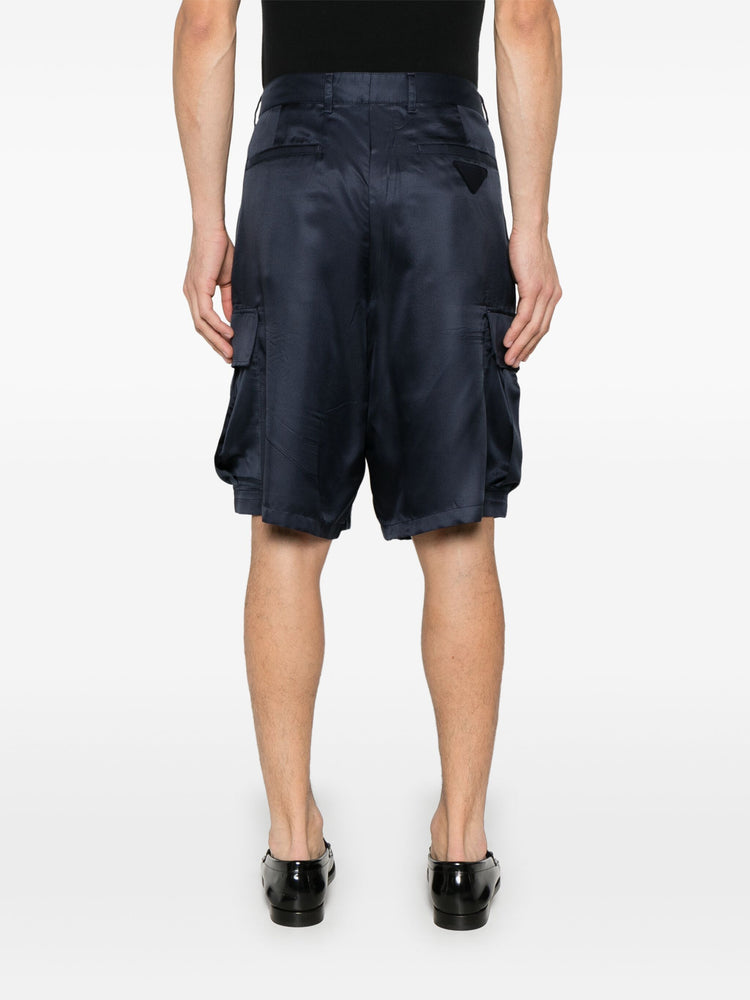 silk cargo shorts